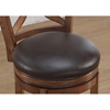 Provence Swivel Counter Stool - Light Oak, Bourbon Bonded Leather - AW-B2-201-26L