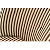 Jester Armless Club Chair - Black and Brown Tuxedo Stripe - AL-LC861CLTX