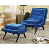 5th Avenue Ottoman in Cerulean Blue Fabric - AL-LC281OTBL