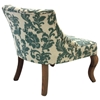 Ikat Fabric Accent Chair with Button Tufts - AL-LC3117CLGR