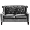 Barrister Velvet Fabric Loveseat with Button Tufting - AL-LC8442