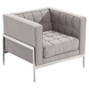 Andre Contemporary Sofa Set - Gray Tweed - AL-LCANGR-SET
