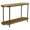 Barstow Pine Top Console Table - Gunmetal Frame - AL-LCBACNGN