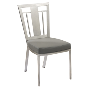 Cleo Contemporary Dining Chair - Gray (Set of 2) 
