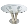 Cleo 5-Piece Contemporary Dining Set - White - AL-LCCLCHWHB201-SET