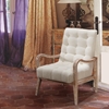 Regis Accent Chair - Cream - AL-LCRECHCR