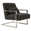 Skyline Accent Chair - Charcoal Fabric - AL-LCSKCHCH