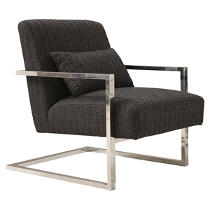Skyline Accent Chair - Charcoal Fabric 