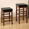 Sonata Stationary Leather Barstool - AL-LCSTBAXXXXXX