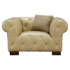Tuxedo Sofa Set - Beige Bonded Leather - AL-LCTUBE-SET