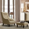 Tuxedo Accent Chair - Desert Fabric - AL-LCTUCHDE