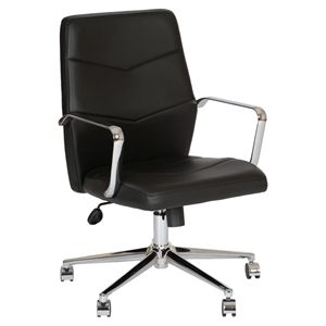 Viken Contemporary Office Chair - Black 