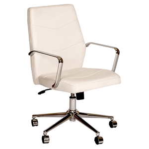 Viken Contemporary Office Chair - White 