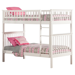 Woodland Twin over Twin Bunk Bed - Ladder 