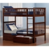 Woodland Twin over Twin Bunk Bed - 2 Flat Panel Bed Drawers - ATL-AB5611
