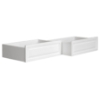 Woodland Twin over Twin Bunk Bed - 2 Raised Panel Bed Drawers - ATL-AB5612