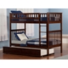 Woodland Twin over Twin Bunk Bed - Raised Panel Trundle Bed - ATL-AB5613