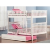 Woodland Twin over Twin Bunk Bed - Raised Panel Trundle Bed - ATL-AB5613