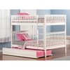 Woodland Twin over Twin Bunk Bed - Raised Panel Trundle Bed - ATL-AB5613