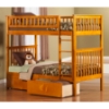 Woodland Twin over Twin Bunk Bed - 2 Urban Bed Drawers - ATL-AB5614