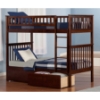 Woodland Twin over Twin Bunk Bed - 2 Urban Bed Drawers - ATL-AB5614