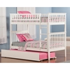 Woodland Twin over Twin Bunk Bed - Urban Trundle Bed - ATL-AB5615
