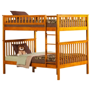 Woodland Full over Full Bunk Bed - Ladder 