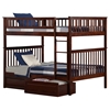 Woodland Full over Full Bunk Bed - 2 Raised Panel Bed Drawers - ATL-AB5652