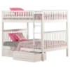 Woodland Full over Full Bunk Bed - 2 Raised Panel Bed Drawers - ATL-AB5652