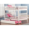 Woodland Full over Full Bunk Bed - Raised Panel Trundle Bed - ATL-AB5653