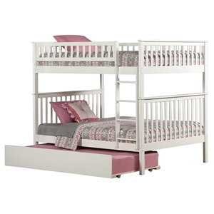 Woodland Full over Full Bunk Bed - Urban Trundle Bed 