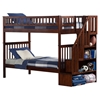 Woodland Twin over Twin Bunk Bed - Staircase - ATL-AB5660