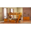 Woodland Twin over Twin Bunk Bed - Staircase, 2 Urban Bed Drawers - ATL-AB5664
