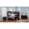 Woodland Twin over Twin Bunk Bed - Staircase, 2 Urban Bed Drawers - ATL-AB5664