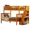 Woodland Twin over Full Bunk Bed - Staircase - ATL-AB5670
