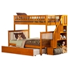 Woodland Twin over Full Bunk Bed - Staircase, Urban Trundle Bed - ATL-AB5675