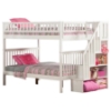 Woodland Full over Full Bunk Bed - Staircase - ATL-AB5680