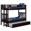 Cascade Twin over Twin Bunk Bed - Trundle Bed, Espresso - ATL-AB63131