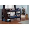 Cascade Twin over Twin Bunk Bed - Espresso, Staircase - ATL-AB63601