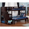 Cascade Twin over Full Bunk Bed - Espresso, Staircase - ATL-AB63701