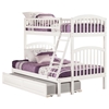 Richland Twin over Full Bunk Bed - Raised Panel Trundle Bed - ATL-AB6423