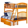 Richland Twin over Full Bunk Bed - 2 Urban Bed Drawers - ATL-AB6424