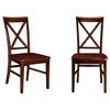 Lexi Dining Chair - Wood Seat, X-Back (Set of 2) - ATL-AD77214