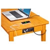 Shaker Rectangular Office Desk - 1 Drawer, Charging Station - ATL-AH1211