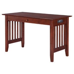 Mission Office Desk - 1 Drawer, Charging Station 