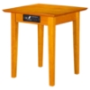Shaker End Table - Square, Charging Station - ATL-AH1411