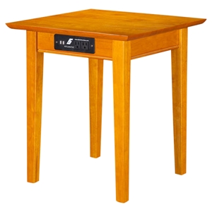 Shaker End Table - Square, Charging Station 
