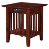 Mission End Table - Charger, 1 Shelf - ATL-AH1421