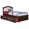Windsor Full Flat Panel Foodboard Bed - Raised Panel Trundle Bed - ATL-AP943201
