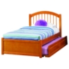 Windsor Full Flat Panel Foodboard Bed - Raised Panel Trundle Bed - ATL-AP943201
